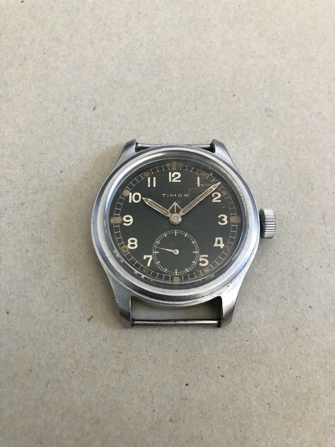 Vintage Timor British Military Watch WWW Dirty Dozen - UNRESTORED condition