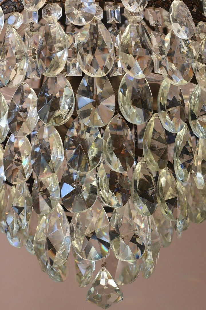 Opulent French Style Vintage Crystal Chandelier Antique Lighting Home Light Lamp
