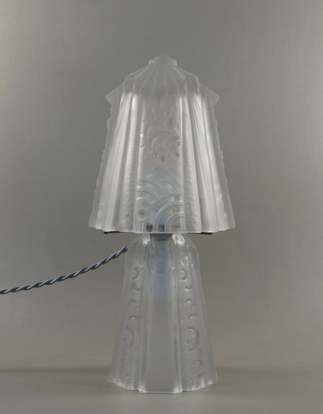 ミューラー兄弟　フランス　アールデコ調　マッシュルーム型ランプ　1930年