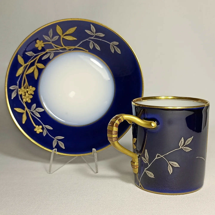 アンティーク　リモージュ　CFH アビランド　手描き絵付け　カップ&ソーサー