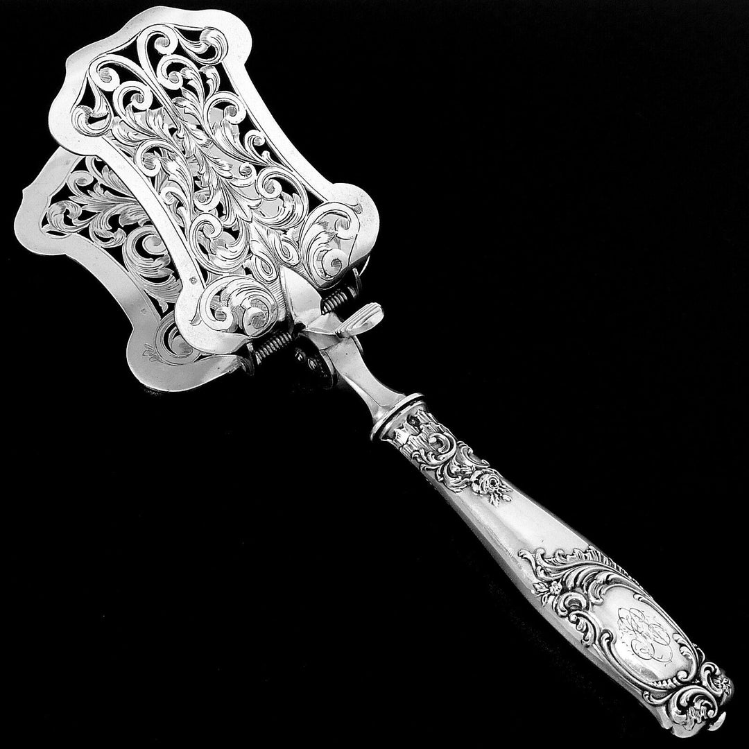 Ravinet D'Enfert French Sterling Silver Asparagus Pastry Toast Server
