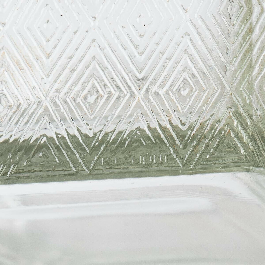 Boite Zinnias Verre Patiné Sépia René Lalique Stained Flowers Box Jar R.Lalique