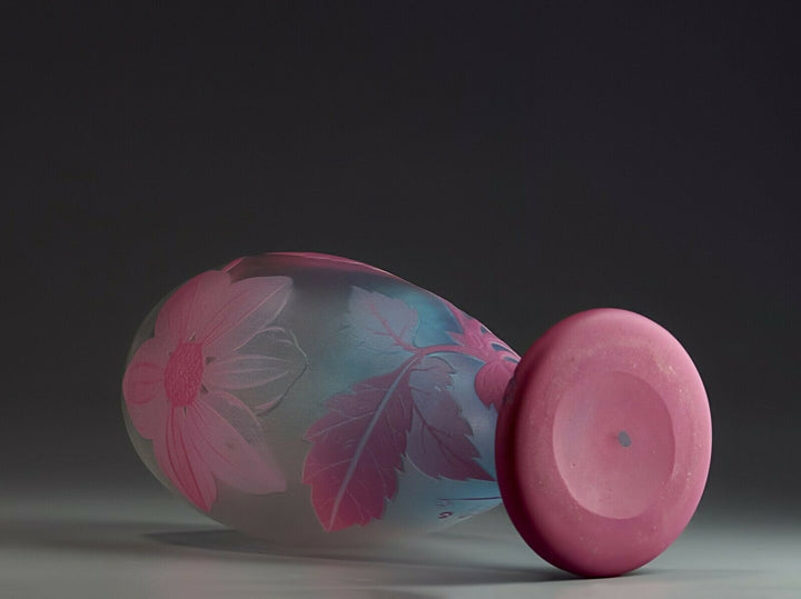 ミューラー兄弟　ピンクとブルーの幻想的な花瓶