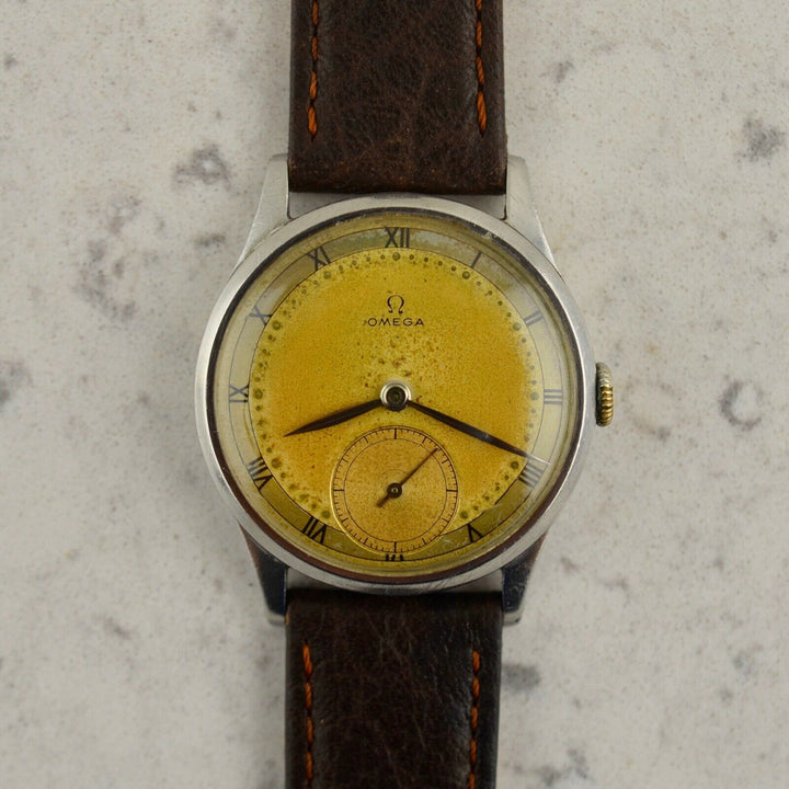 C.1958 ヴィンテージオメガ　機械式(手巻き）　カラトラバ　腕時計　CAL.Ω30TS　型番3459　スチール製