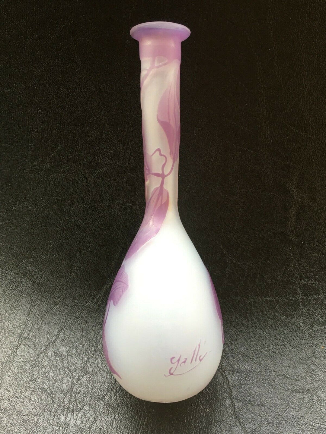 エミールガレ(Galle) クレマチスの花の花瓶 1900年 – アンティーク