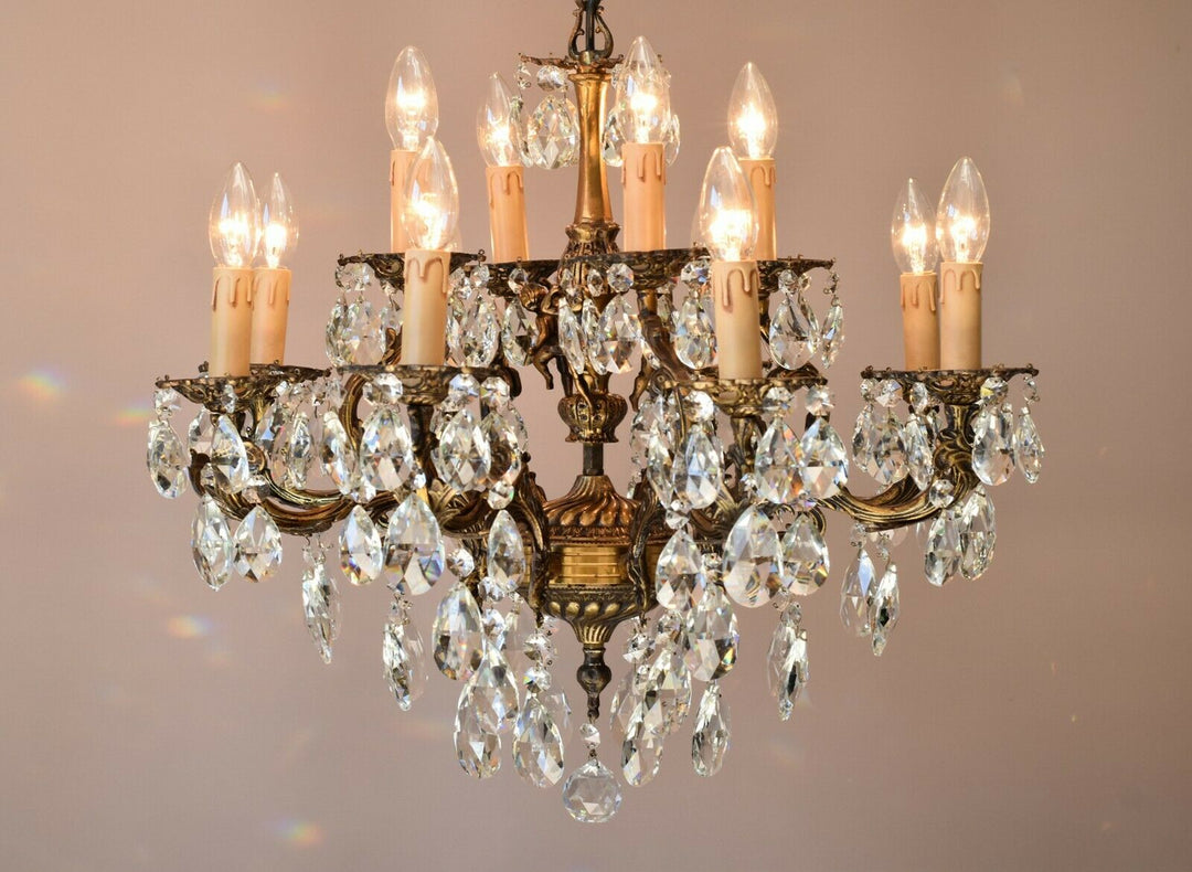 Antique Vintage, Maria Theresa Chandelier, Crystal Lighting Ceiling Lamp Pendant