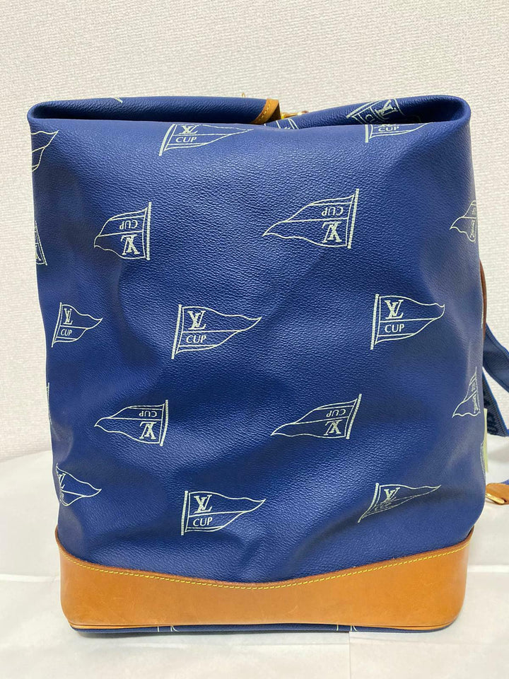 AUTH LOUIS VUITTON CUP 1992 BOSTON BLUE SAC MARIN LUGGAGE TRAVEL BAG LV205