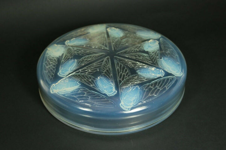 Rene Lalique Opalescent Glass 'Cigales' Box