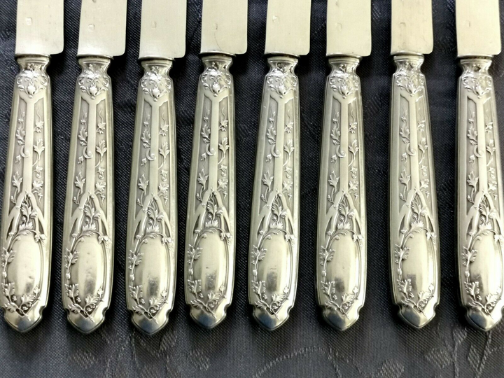 ピュイフォルカ フランス　純銀製　モデルヌ　スタンダードナイフセット
