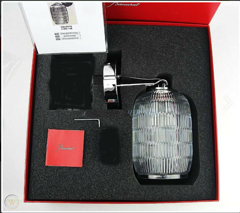 BACCARAT CELESTE WALL UNIT UL LAMP SCONCE BRAND NEW IN ORIGINAL BOX FRANCE