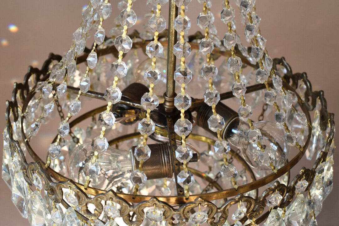Crystal Home Lighting Chandelier French Vintage Antique Lamp Chandelier Lighting