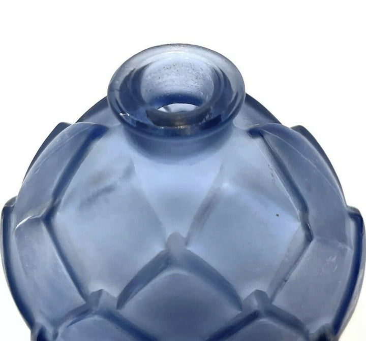 ルネ・ラリック　ガラス香水瓶　 マルキラ サファイアブルー