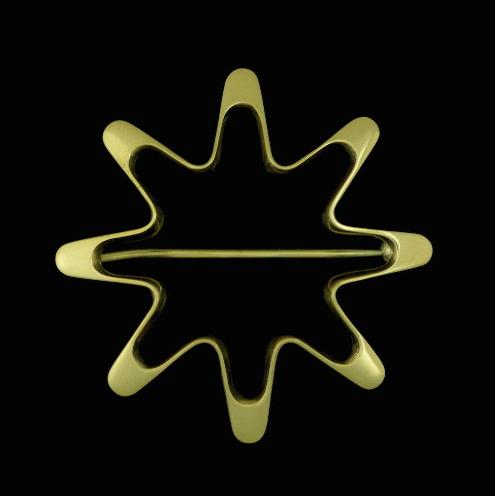 Georg Jensen. 18k Gold Brooch #1345 - Henning Koppel