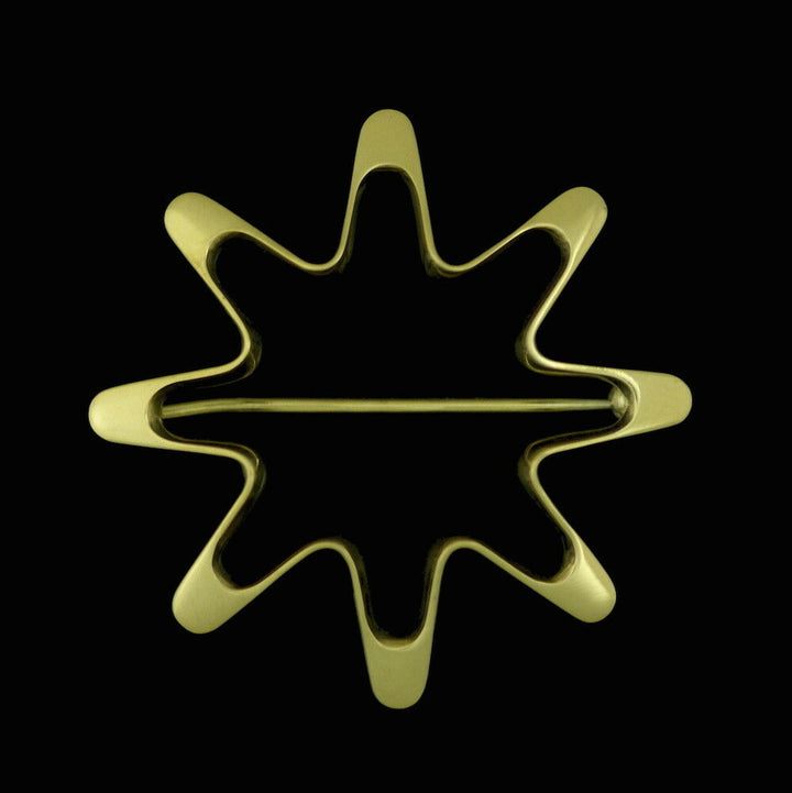 Georg Jensen. 18k Gold Brooch #1345 - Henning Koppel
