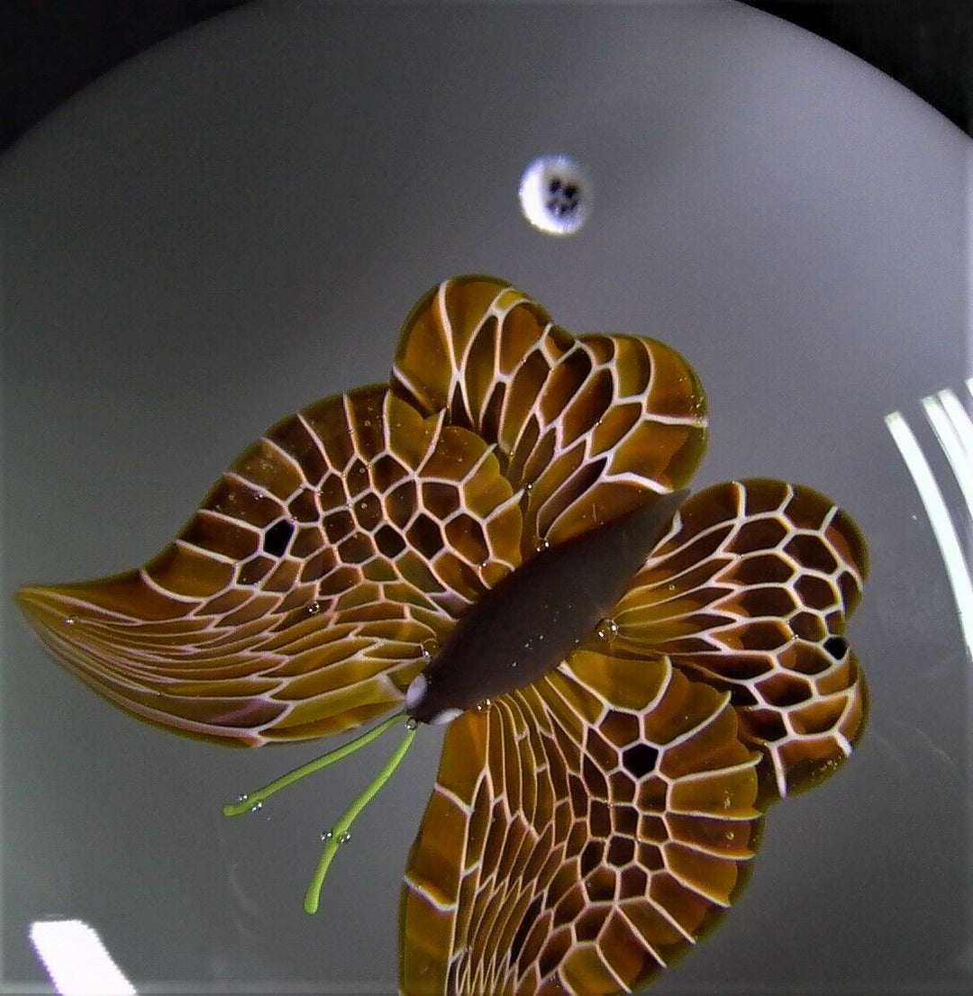 edles Paperweight BACCARAT 1978 - EXOTIC BUTTERFLY - lim. Edition No 53/125