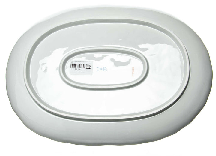 ovale Platte indische Blumenzweige Meissen Schwanenservice Modell 05308 1. Wahl