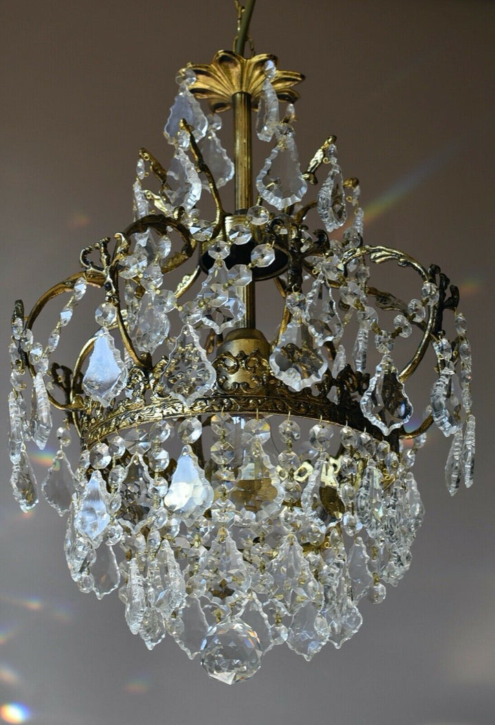 Rare Antique Style French Lamp Crystal Chandelier Home Living Interior Lighting