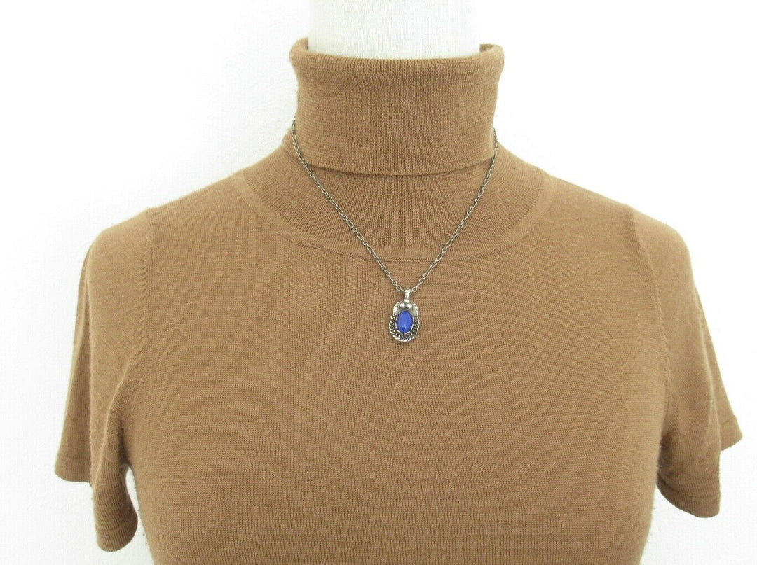 Authentic GEORG JENSEN Heritage 1992 Sterling Silver 925 Lapis Lazuli Necklace