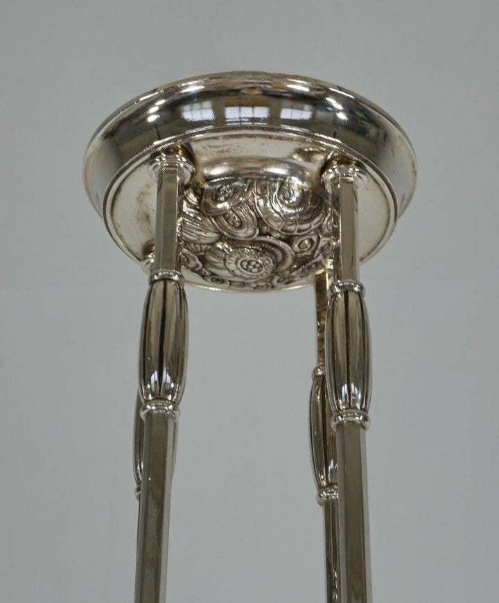 RARE FRENCH 1930 ART DECO CHANDELIER ......... lamp muller degue daum era France
