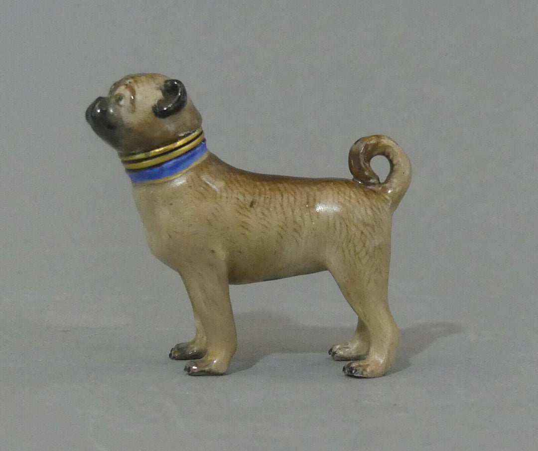 ⚔ Meissen Figur Parfümflakon Mops als Flakon seltenes Sammlerobjekt