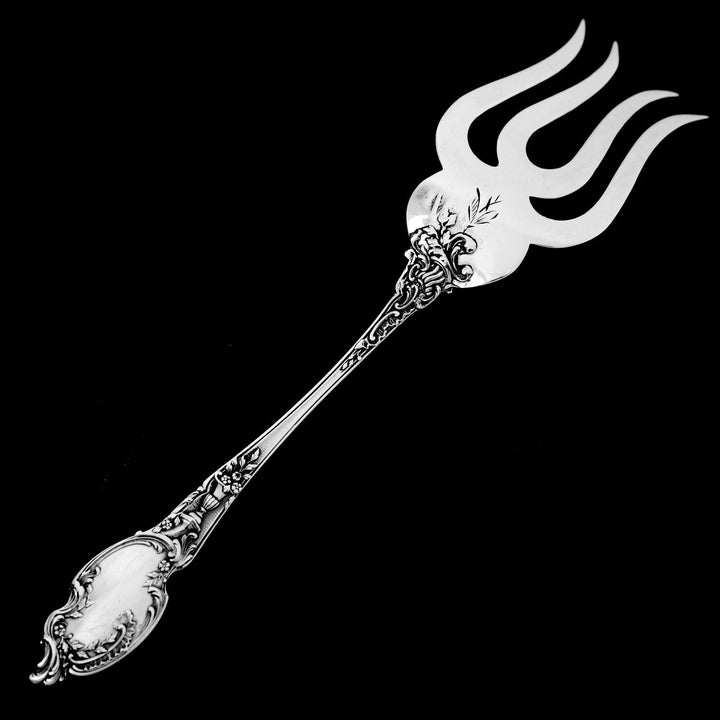 Boivin French sterling silver Dessert Hors d'Oeuvre set 4 pc w/box Rococo