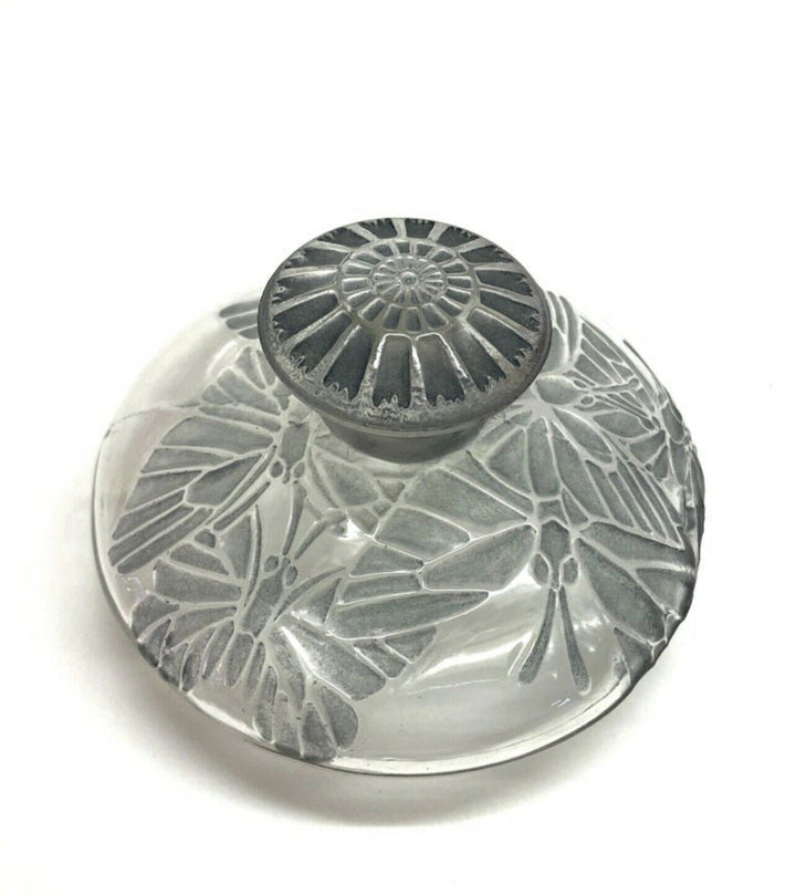 Flacon Misti Patiné Bleu René Lalique R.Lalique L.T Piver Blue Glass Perfume