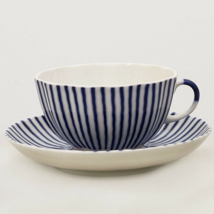 8.5 fl oz Imperial Porcelain Teacup & Saucer Lomonosov LFZ Frenchman Frantsuzik