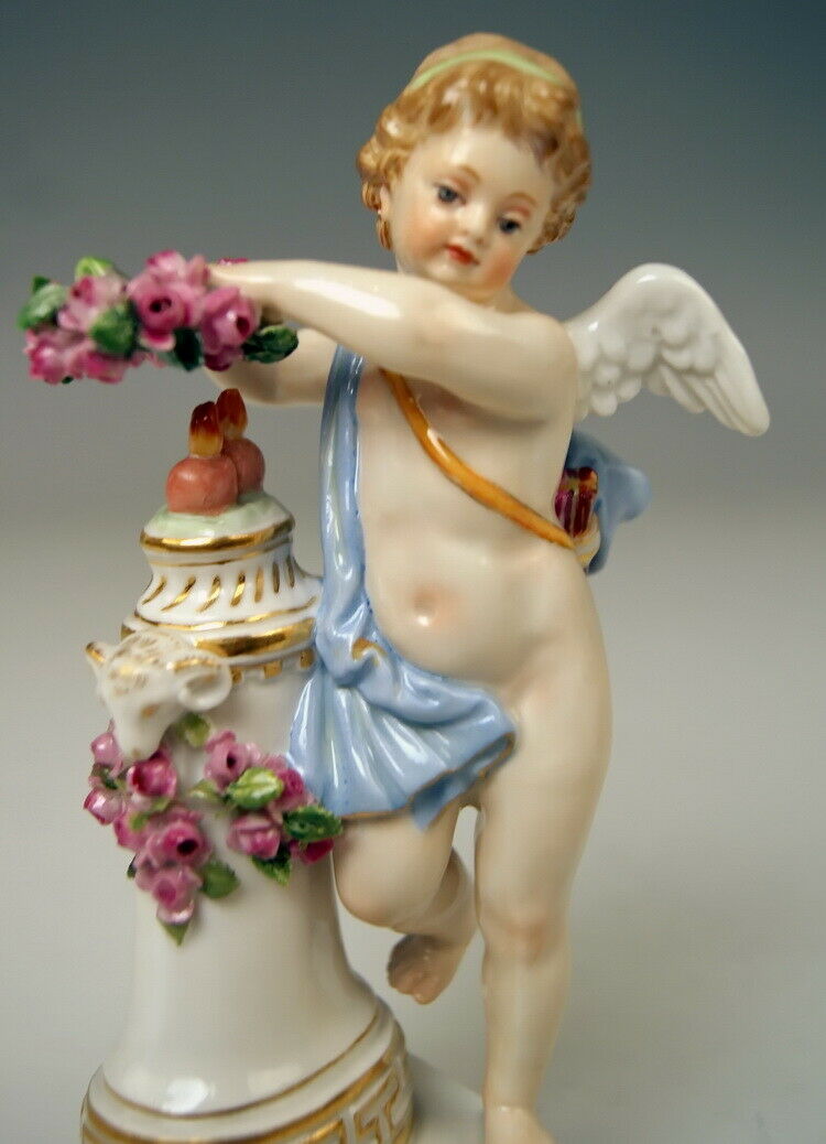 邁森 MEISSEN マイセン FIGUR DEVISENKIND MOTTO CHILD MICHEL V. ACIER MNR: F 3 UM 1860