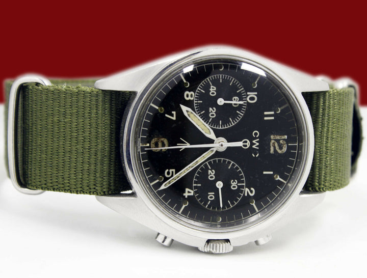 CWC Military Chronograph British Army RAF Royal Navy Vintage D Shape Wrist Watch