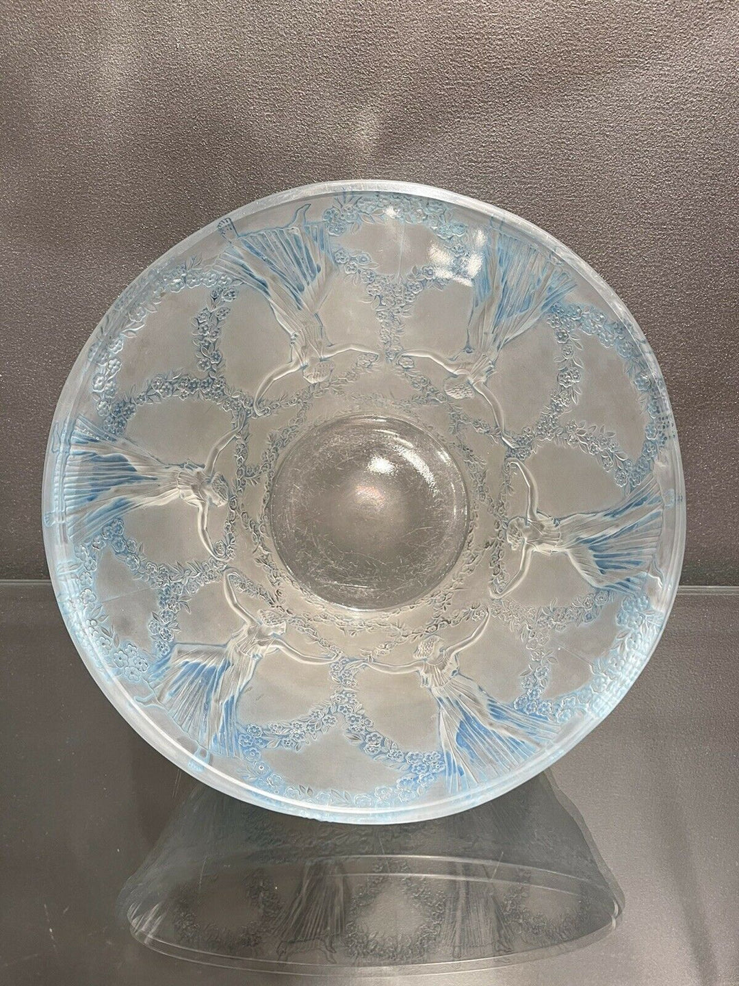 Lampe Six Danseuses Verre Patiné Rene Lalique R.Lalique Glass Lamp Dancing Women