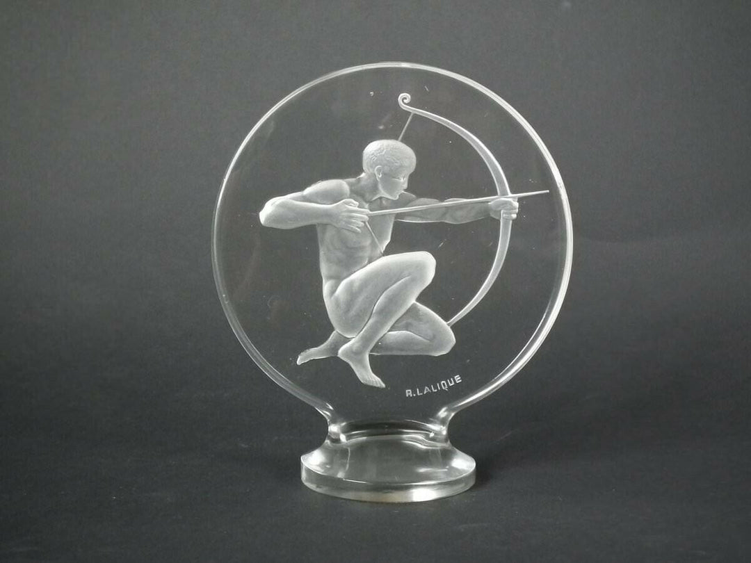 Rene Lalique Clear Glass 'Archer' Mascot