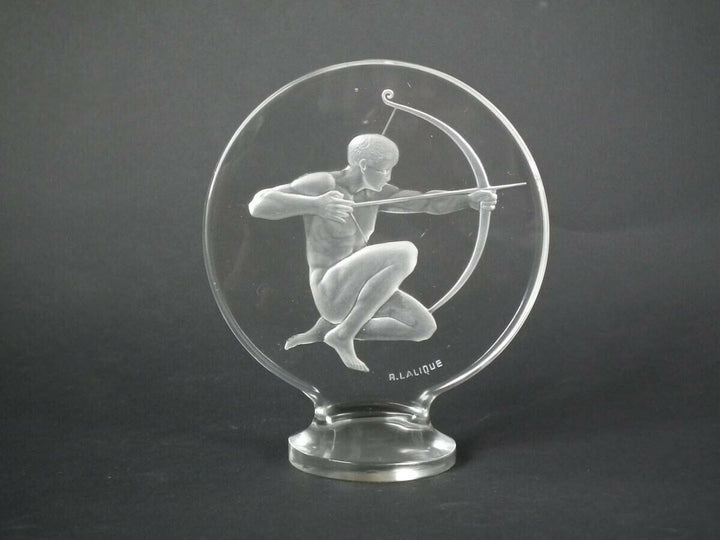 Rene Lalique Clear Glass 'Archer' Mascot