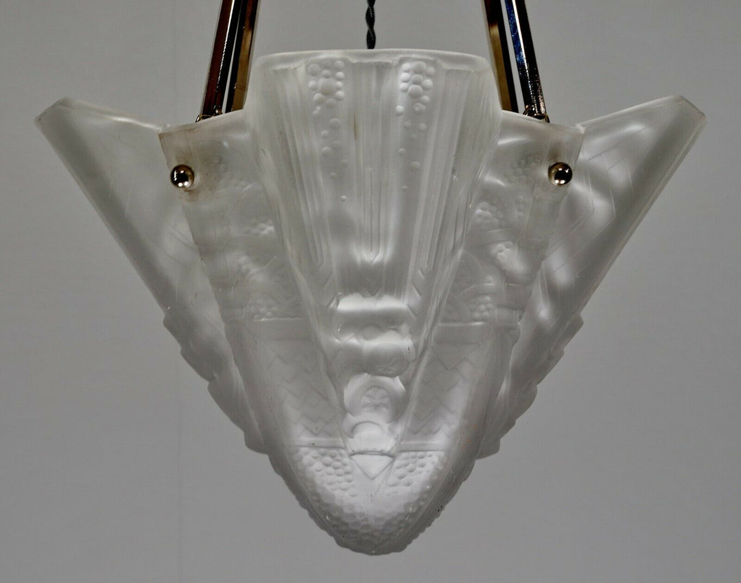 ミューラー兄弟　作：フランスアールデコ調シャンデリアランプ