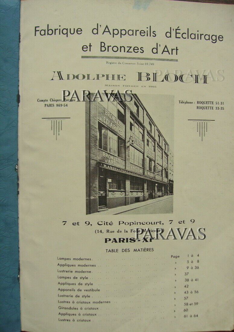 MULLER FRERES & A.BLOCH : large FRENCH 1930 ART DECO PENDANT CHANDELIER . France