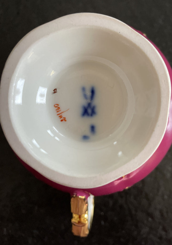 マイセン　モカセット　Bフォーム　2級品