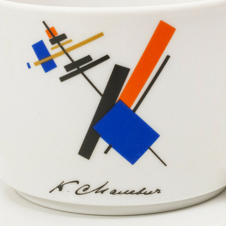 Malevich Suprematism Teacup & Saucer by Imperial Porcelain Factory,Lomono