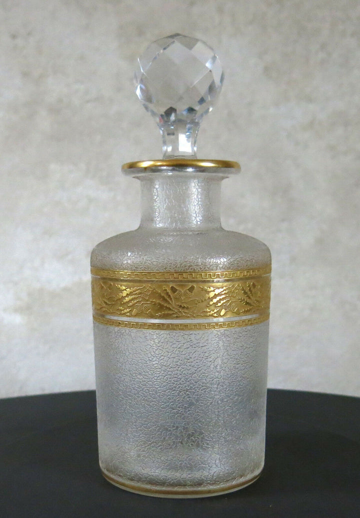 FLACON BACCARAT SAINT LOUIS, 2 très beaux flacons anciens, cristal, ART DÉCO .