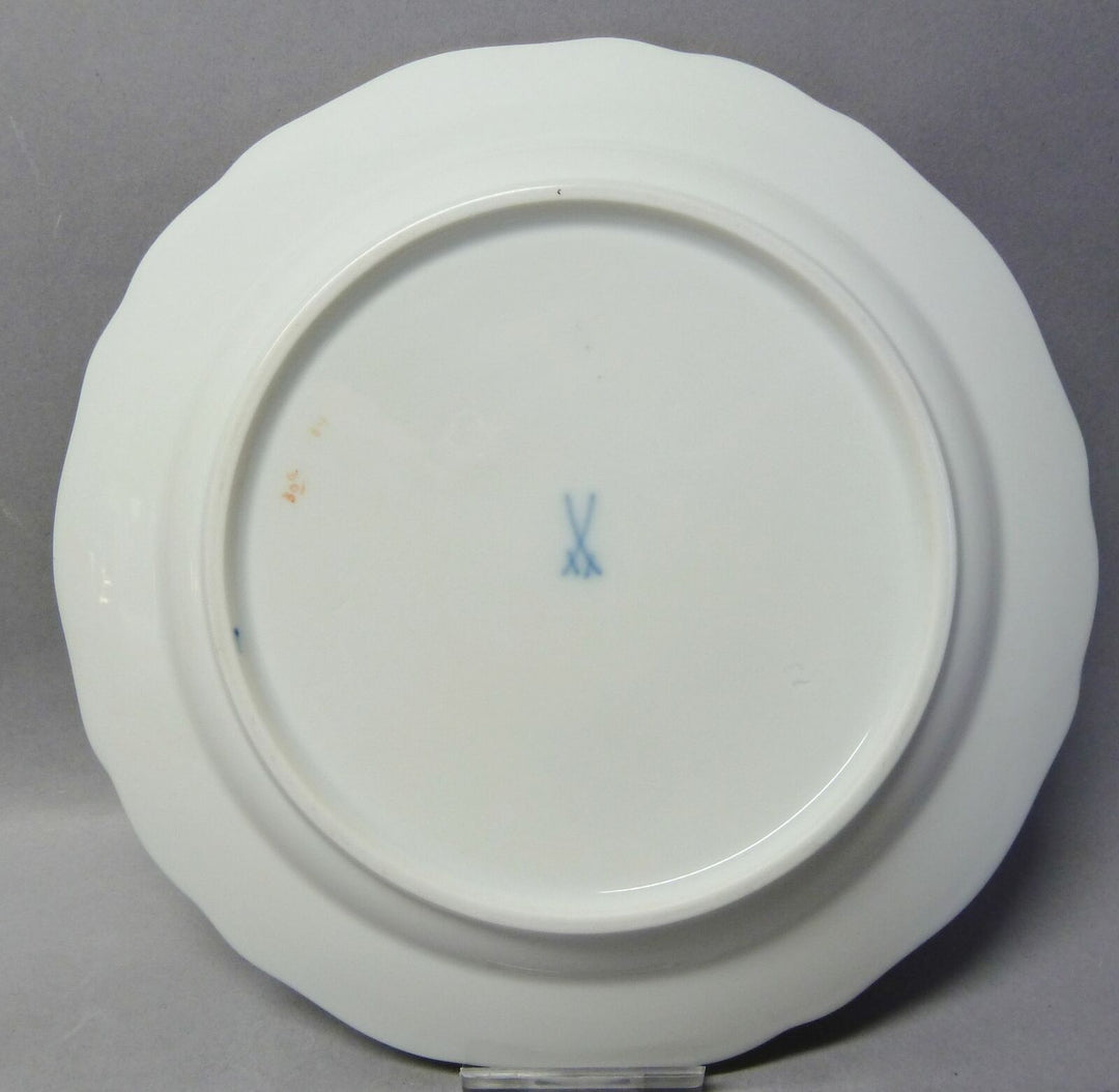 (G6111) Meissen Teller, bunte Blumenmalerei, A-Kante, 1.Wahl, D =17.5 cm