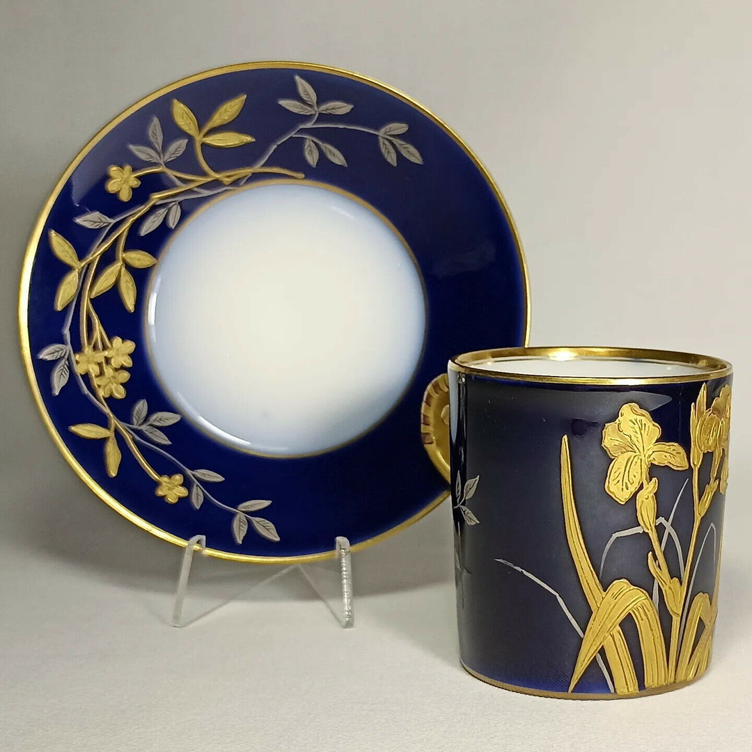 アンティーク　リモージュ　CFH アビランド　手描き絵付け　カップ&ソーサー