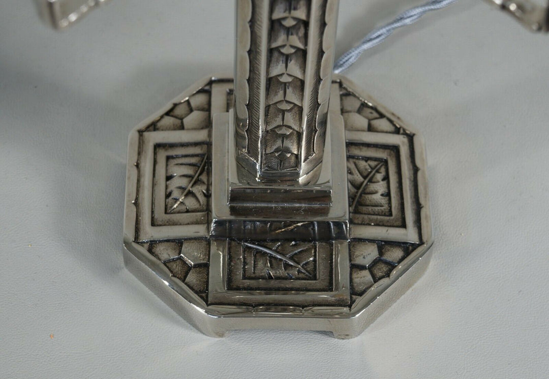 MAYNADIER & DAUM: rare French 1930 art deco lamp ..... muller sabino era France