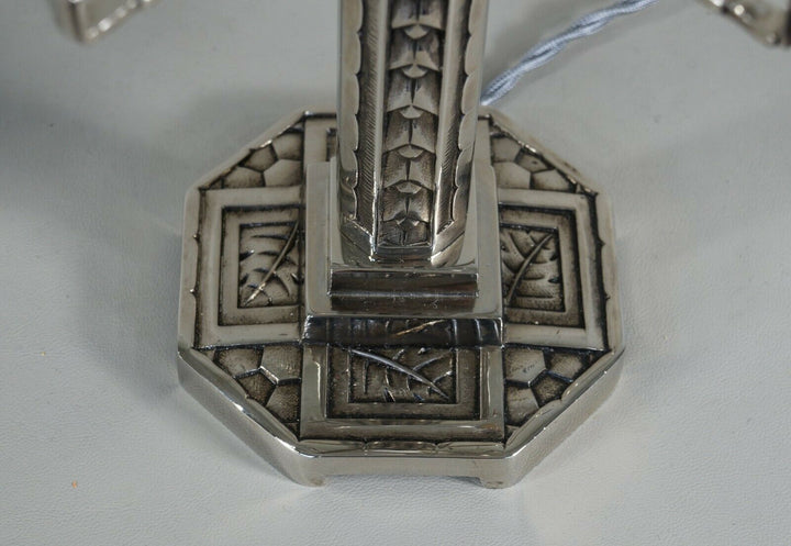 MAYNADIER & DAUM: rare French 1930 art deco lamp ..... muller sabino era France