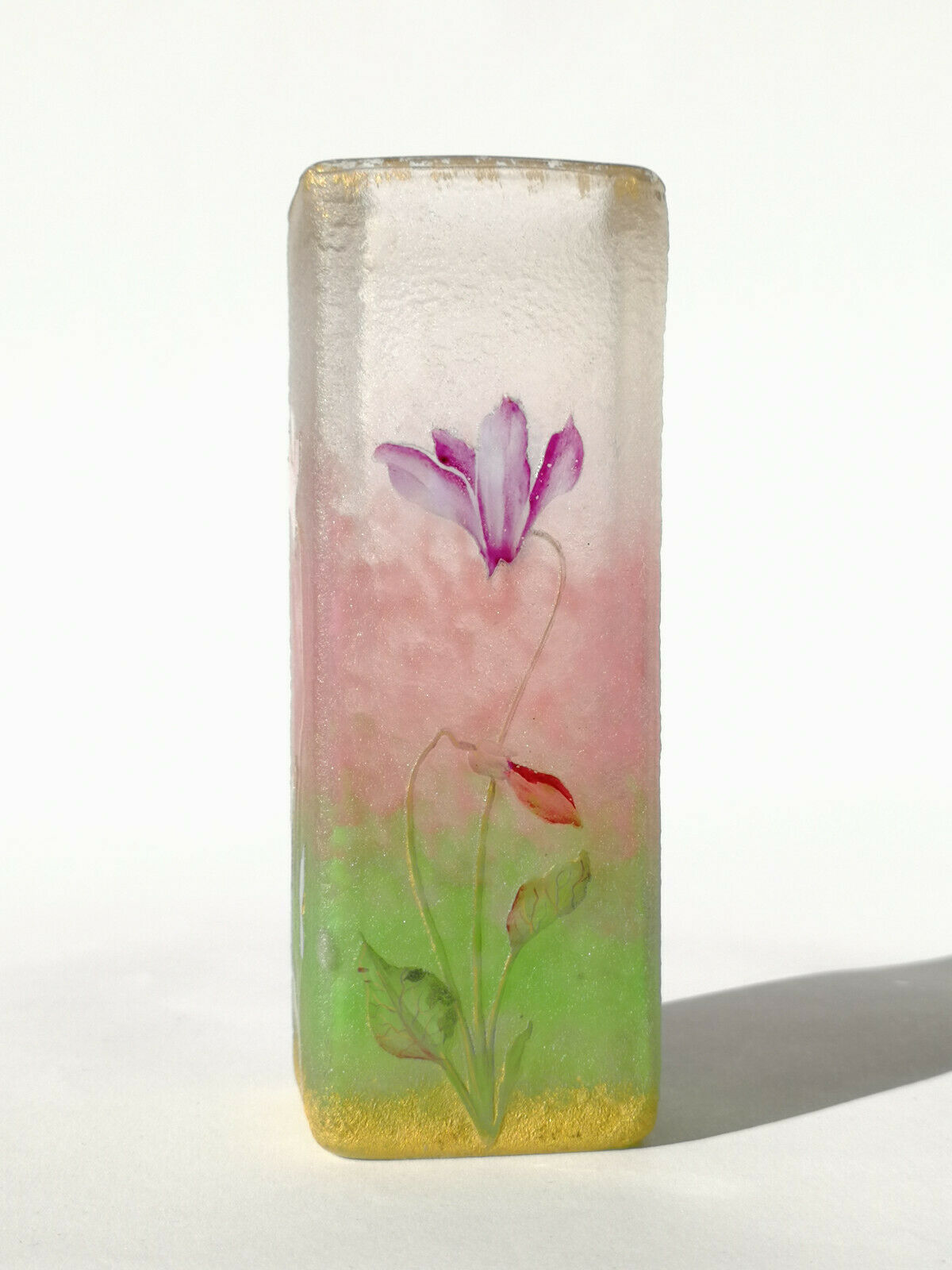 ドーム兄弟（ドームナンシー）シクラメンの花の花瓶 – アンティーク