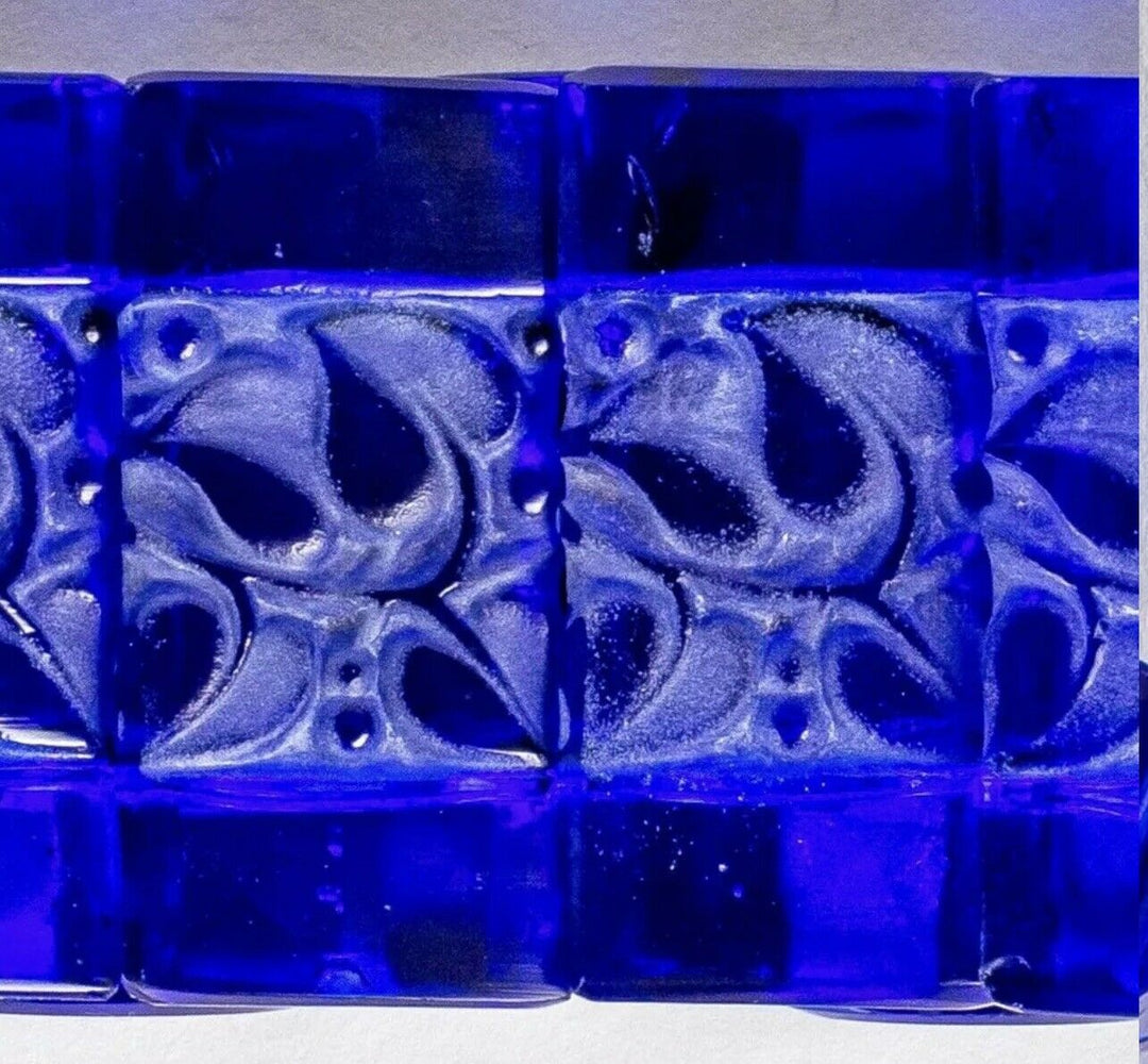 Bracelet Cerisier Bleu Rene Lalique R.Lalique Blue Bracelet Jewel Leaves