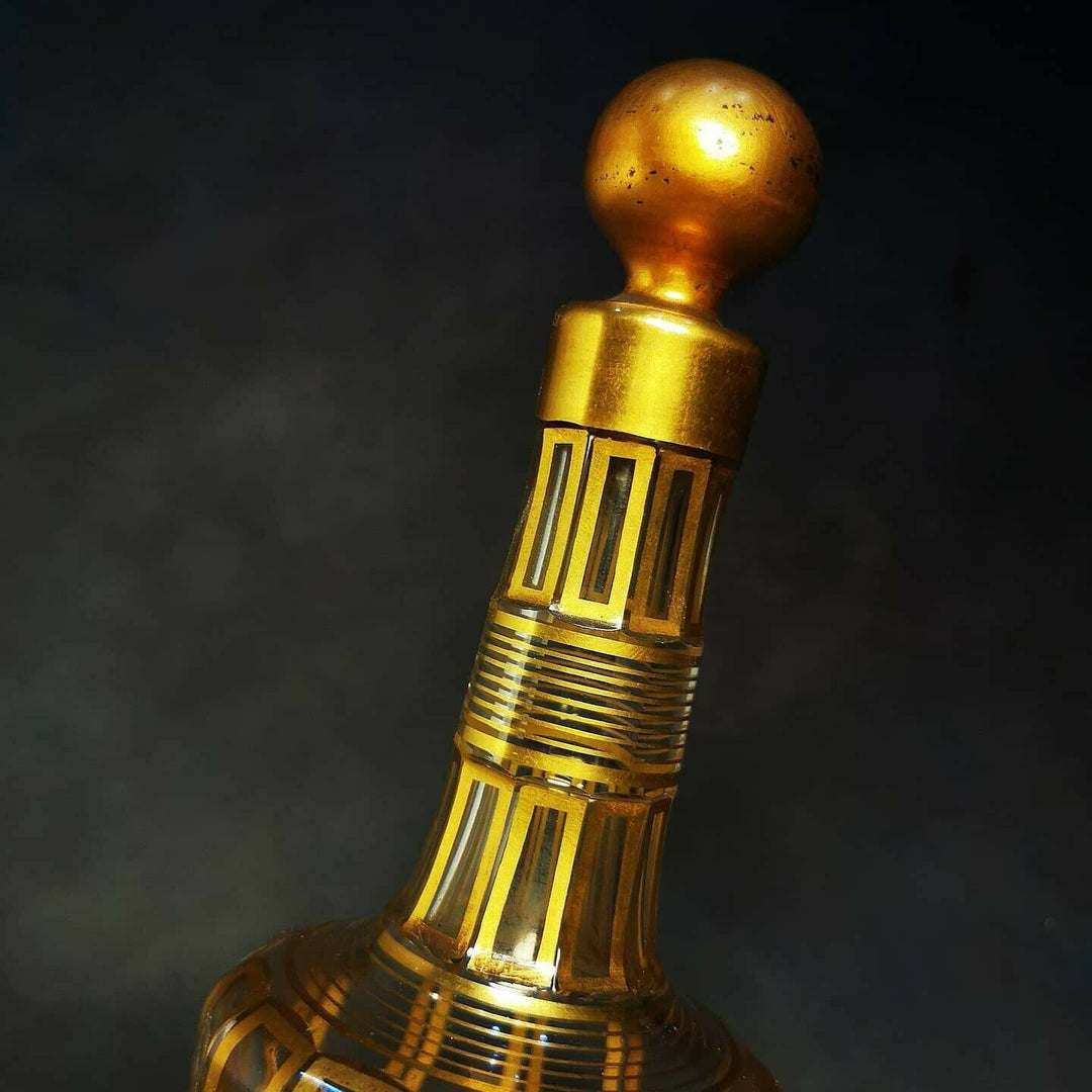 Baccarat French DECANTER CARAFE gold ligueur art de la table