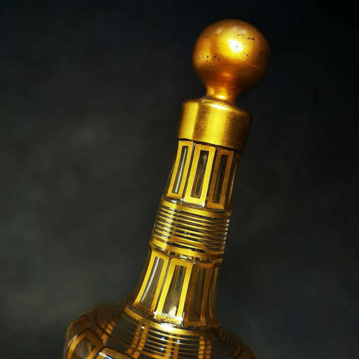 Baccarat French DECANTER CARAFE gold ligueur art de la table