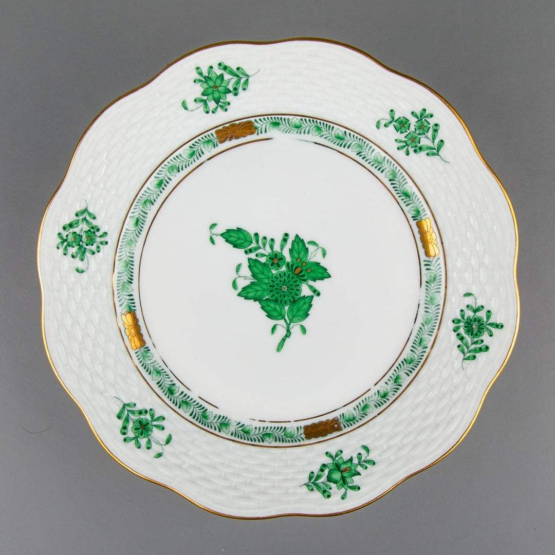 ヘレンド アポニーグリーン プレート3種 6客18枚セット – アンティーク