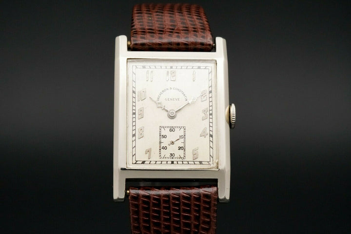 Vintage 18k White Gold Vacheron Constantin Men's Manual Wind Wristwatch