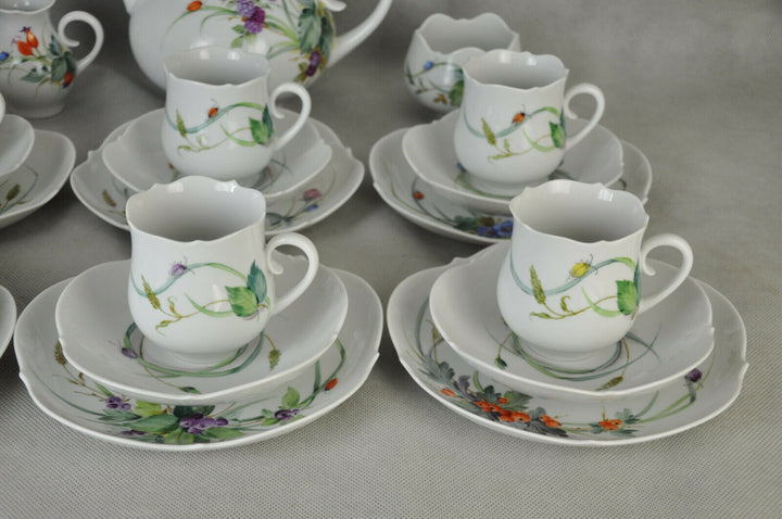マイセン　ティーサービス　　森の植物　21点セット