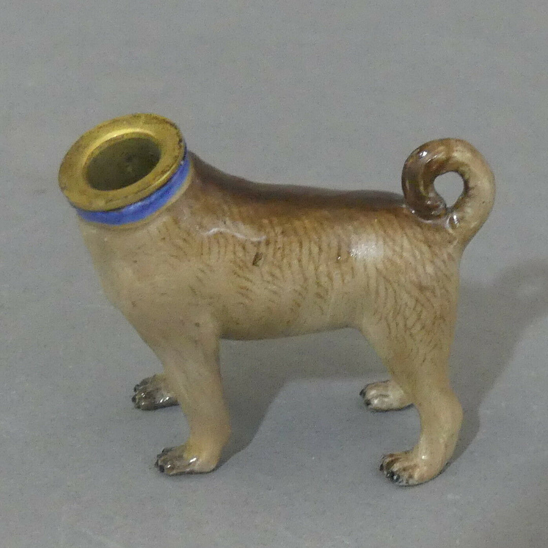 ⚔ Meissen Figur Parfümflakon Mops als Flakon seltenes Sammlerobjekt