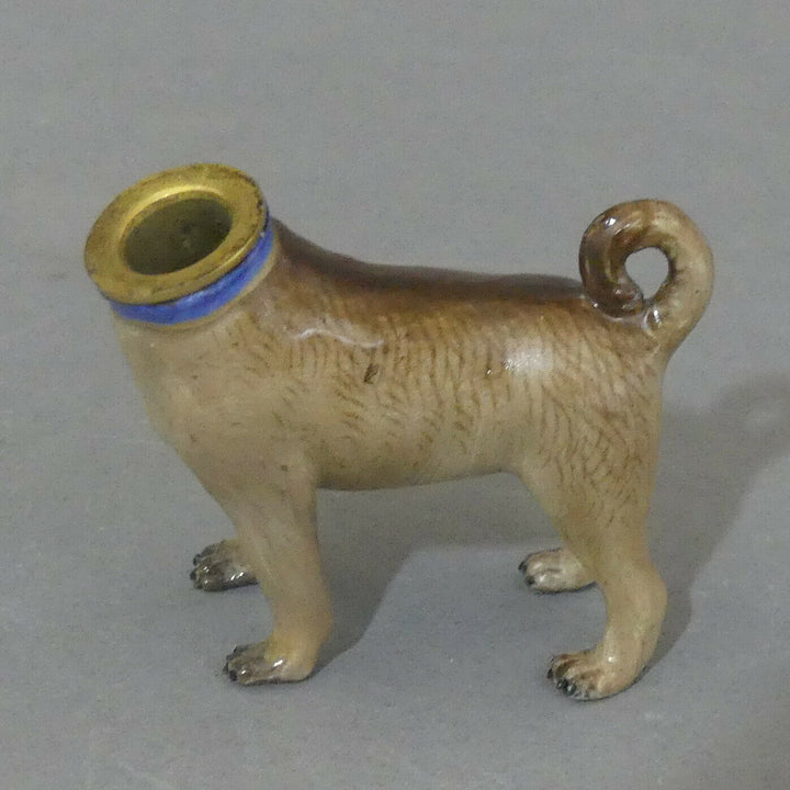 ⚔ Meissen Figur Parfümflakon Mops als Flakon seltenes Sammlerobjekt